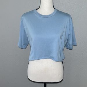 George Women’s Blue Summer Crop Top Size Small